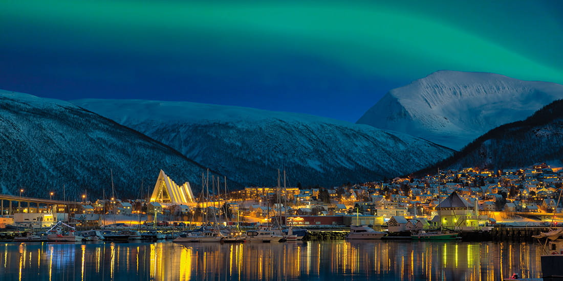 Northern Lights over Tromso in Norway
